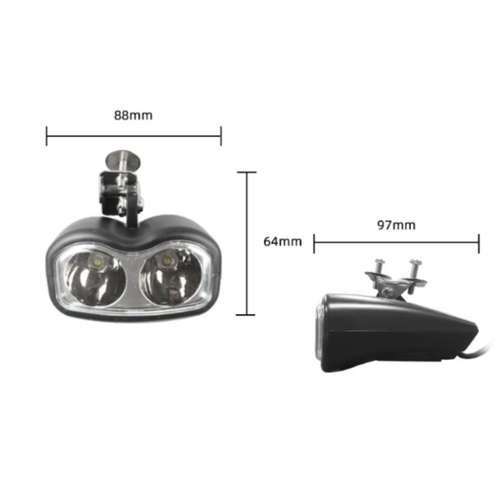 Low Beam Two Spots Front Light with Horn