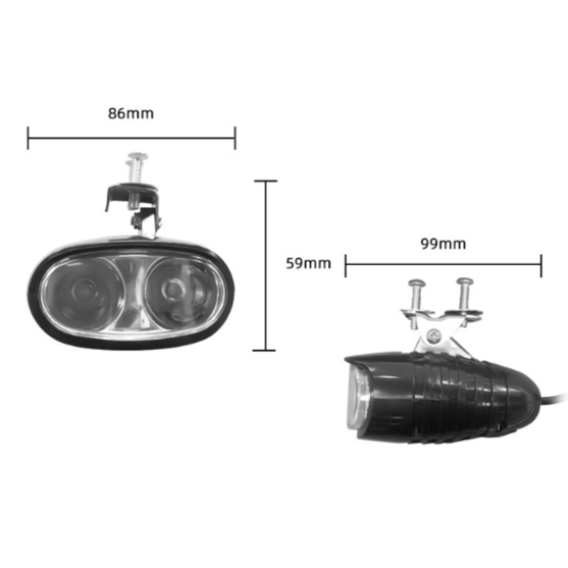 Low Beam Front Light with Horn