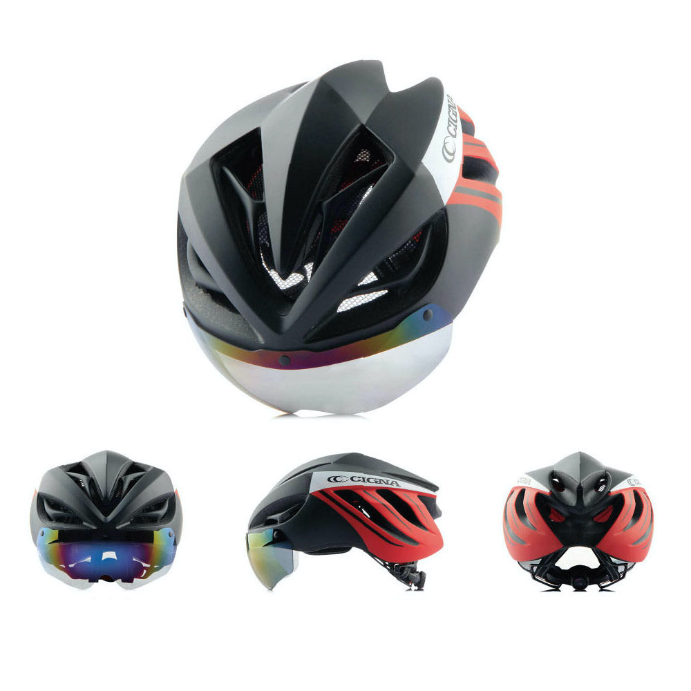 Bike Helmet With 13 Vents and Removable Visor