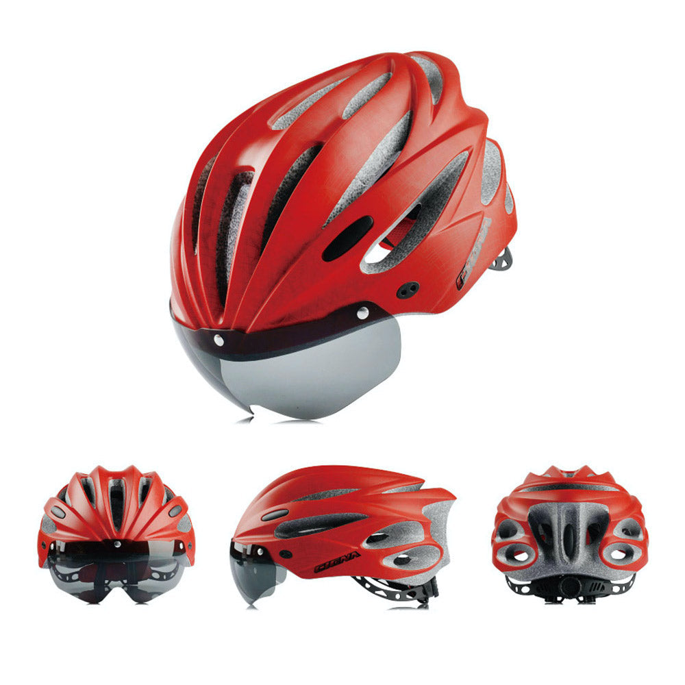 Bike Helmet with 19 Vents and Removable Visor