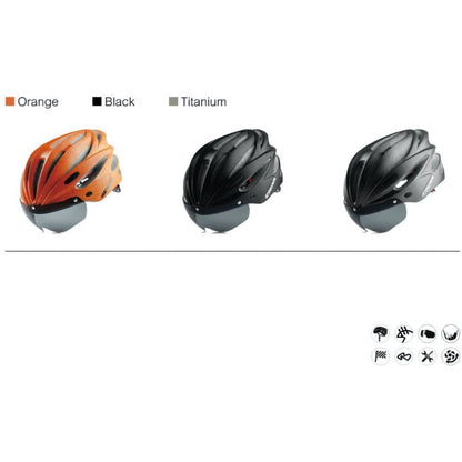 Bike Helmet with 19 Vents and Removable Visor