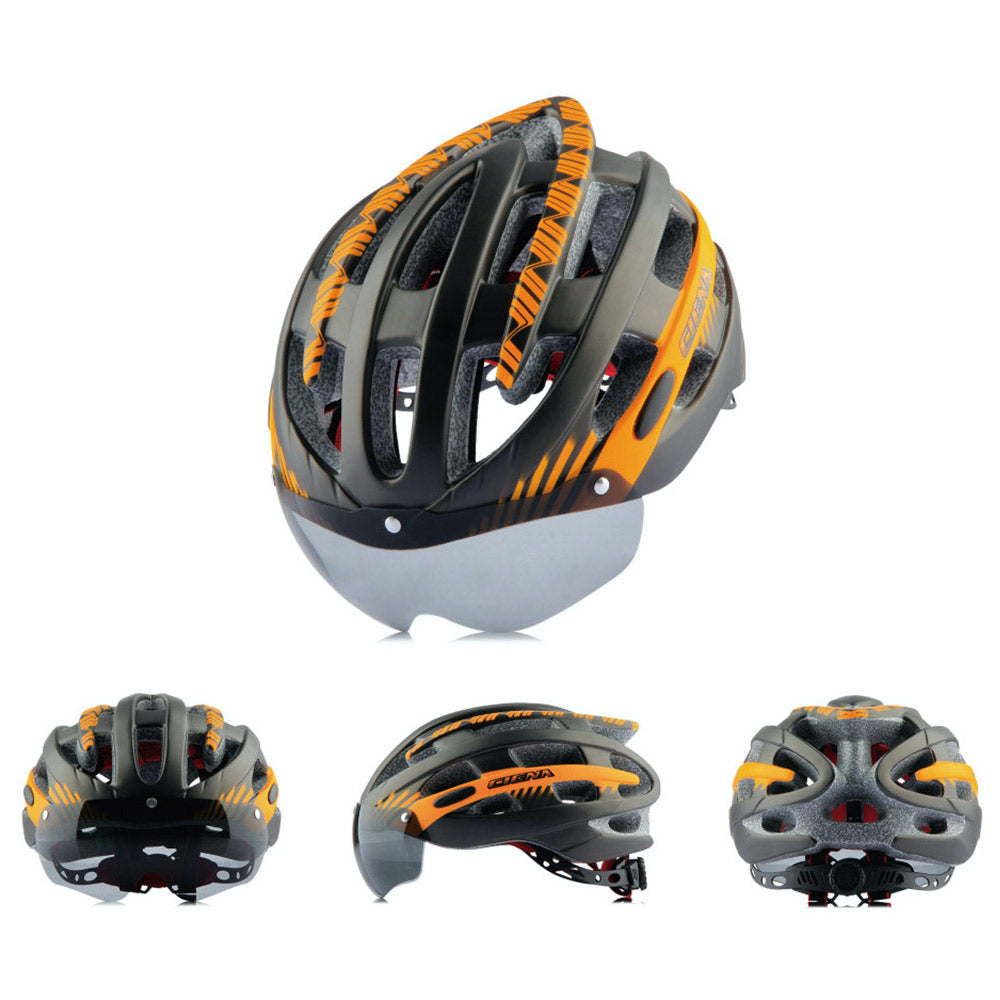 Bike Helmet with 24 Vents and Removable Visor