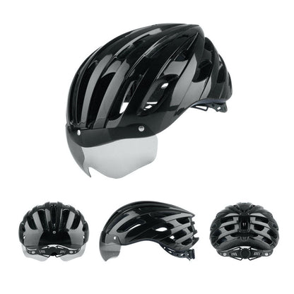 Bike Helmet with 27 Vents and Removable Visor