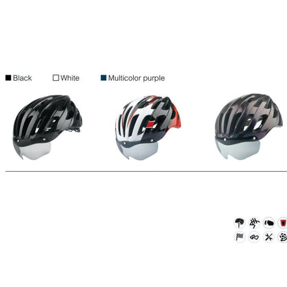 Bike Helmet with 27 Vents and Removable Visor