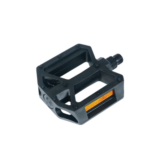 Black Reflective Bicycle Pedals with Screw Pins