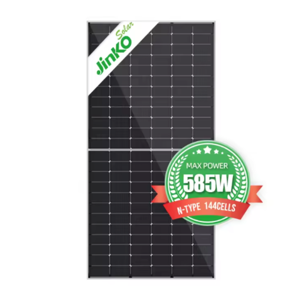 Jinko 585W N type Bifacial Mono Solar Panel Double Glass