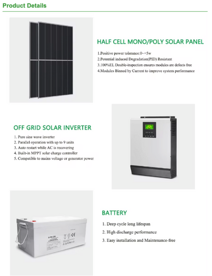 Industrial 10kW Off Grid Solar Power System Complete Set